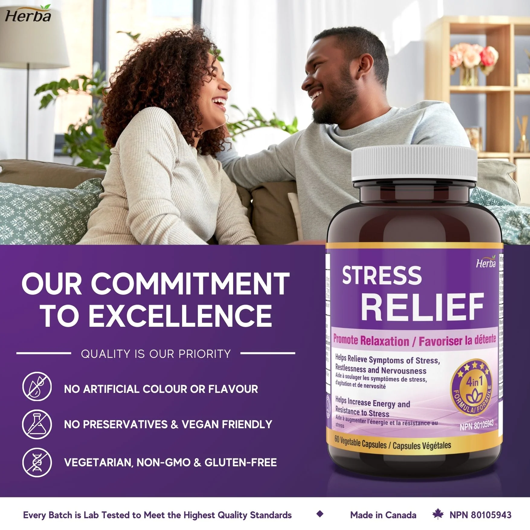 Natural Stress and Sleep Aids for Adult - Melatonin Free - 60 Capsules - Image 6